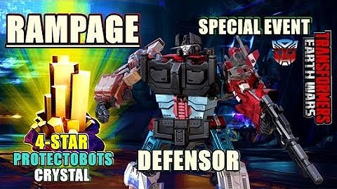 DEFENSOR Combine ! -  TRANSFORMERS: EARTH WARS Special Event RAMPAGE !!! (get 4-STAR Protectobots)