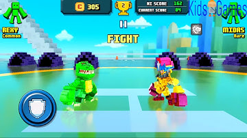 Super Pixel Heroes | Fight as King Kong, epic legends Atom and Zeus