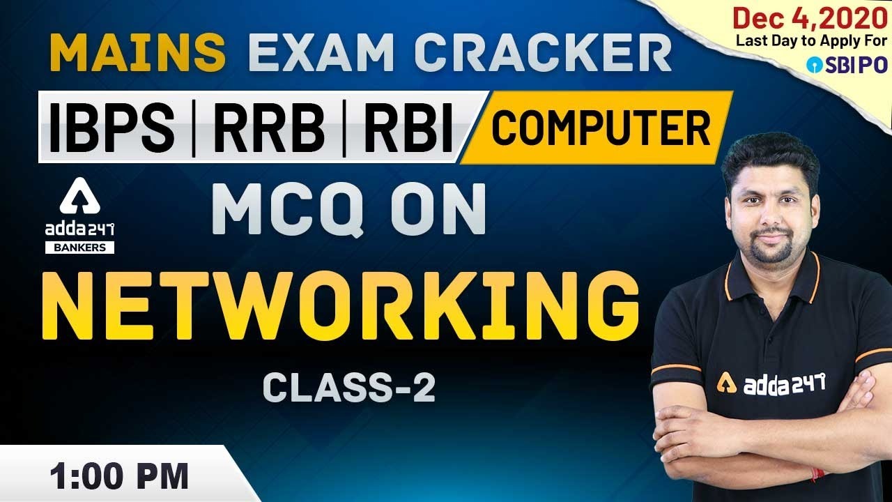IBPS RRB PO & Clerk Mains | Computer Awareness | MCQ On Networking ...