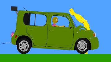 Phun Algodoo Destruction   Car crash #3