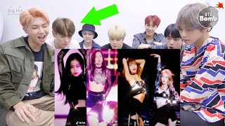 BTS reaction  Blackpink Tik Toks