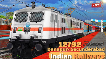 12792 Danapur Secunderabad SF express | Train Journey Part 3 ||  Prayagraj to Satna  || Open Rails