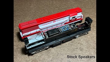 Rapido U25B DCC-Sound Speaker Upgrade Comparison by Scale Sound Systems