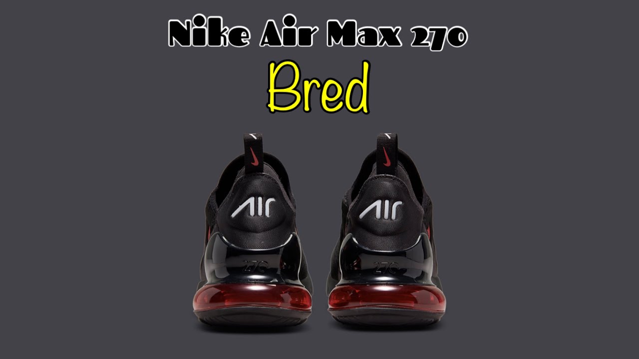diameter ongeluk Voorwaardelijk BRED 2022 Nike Air Max 270 - YouTube