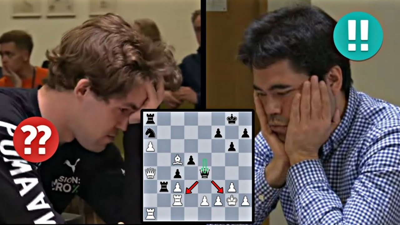 ROOK BLUNDER!! Magnus Carlsen vs Hikaru Nakamura