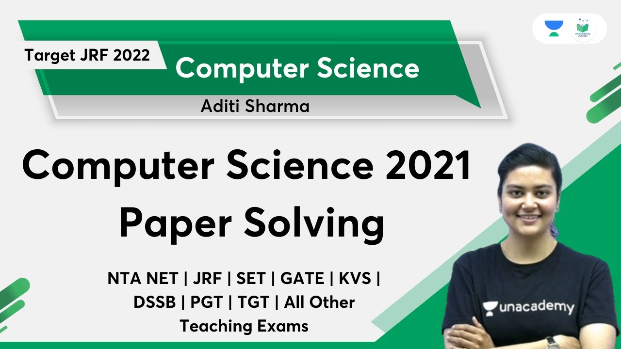 NTA NET 2021 Computer Science Paper Solving | Paper 1 | Aditi Sharma ...
