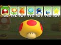 What happens when a Mega Mushroom uses Mario's Power-Ups?
