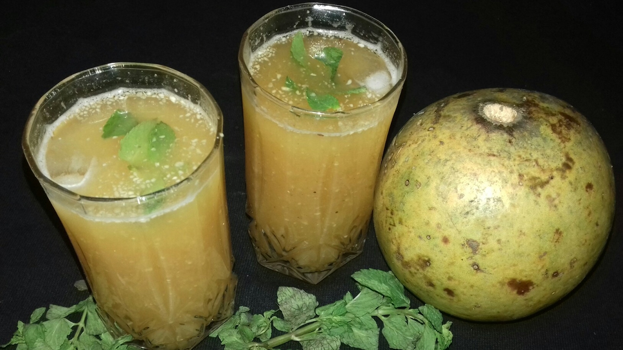 Bel Ka Sharbat | Bel Juice Recipe | Wood Apple Squash | बेल ...