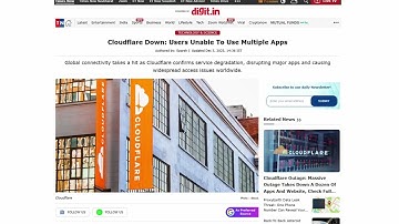 Cloudflare Down?! Half the Internet Just Broke Dec 5, 2025