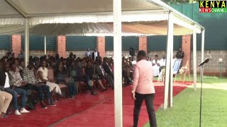 CDF Ogolla son remembers his father in front of Ruto at their home