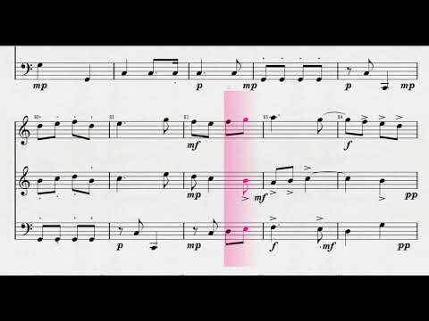 フルートとオーボエとファゴットによる　Reiha作曲　「Six Trio's 6 Allegro scherzando 」