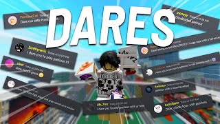 Doing Your Roblox Parkour Dares Again....