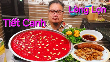 Ăn Đĩa Tiết Canh Siêu To.Lòng Lợn Rán Giòn.Thánh Ăn Tiết Canh | Biển Nguyễn ngọc