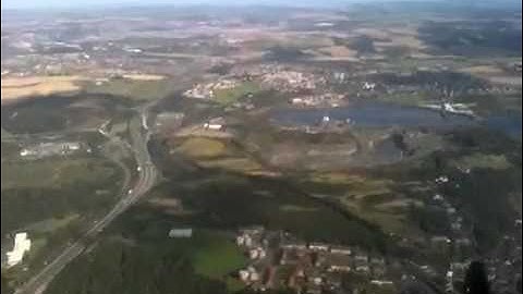 Helicopter flight over Forth Bridges