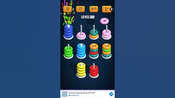 Hoop Sort Puzzle - Color Ring Stack Sorting Game Level 589 Solution
