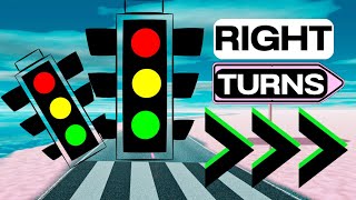 Right Turns at Intersections Demonstration Canada - Traffic Light Right Turns