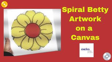 How to make Spiral Betty Artwork on a Canvas with your Cricut | Spiral Betty Easy Tutorial