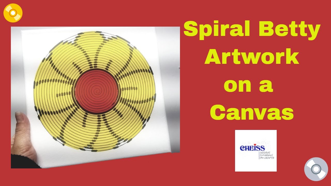 How To Make Spiral Betty Artwork On A Canvas With Your Cricut | Spiral Betty  Easy Tutorial - Youtube