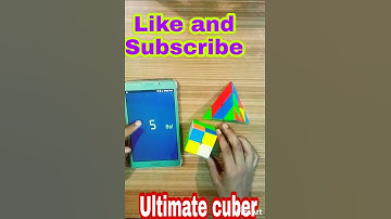 2×2 and pyraminx cube solved under 10 seconds | Ultimate cuber | #shorts