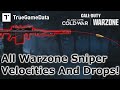 All Warzone Snipers Compared! Warzone Bullet Velocity and Bullet Drop Guide