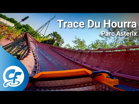 Trace Du Hourra front seat on-ride 4K POV @60FPS Parc Astérix Asterix