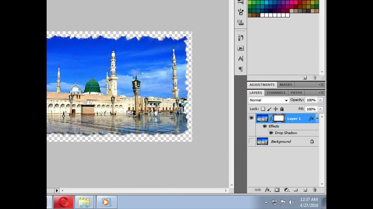 Memberikan Filter Pada Layer Mask