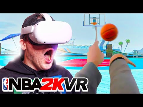 NBA 2K23 in FIRST PERSON is BREATH TAKING... (VR BASKETBALL)