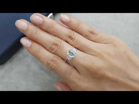 Cushion cut aquamarine 0.77 ct, Madagascar Video  № 1