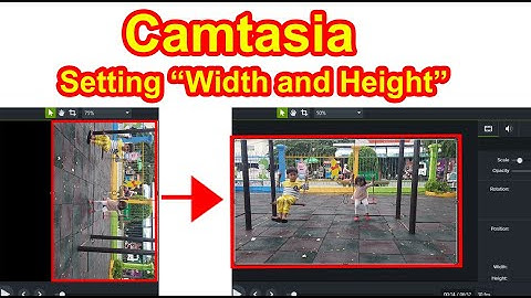 How to setting Width and Height, Width and Height on Camtasia | Camtasia set width and height