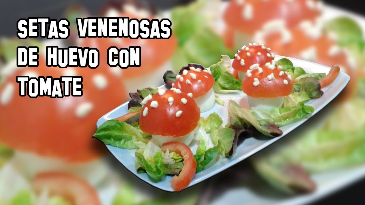 ✔ Recetas de Cocina | Ensada de Setas Venenosas de Huevo y Tomate