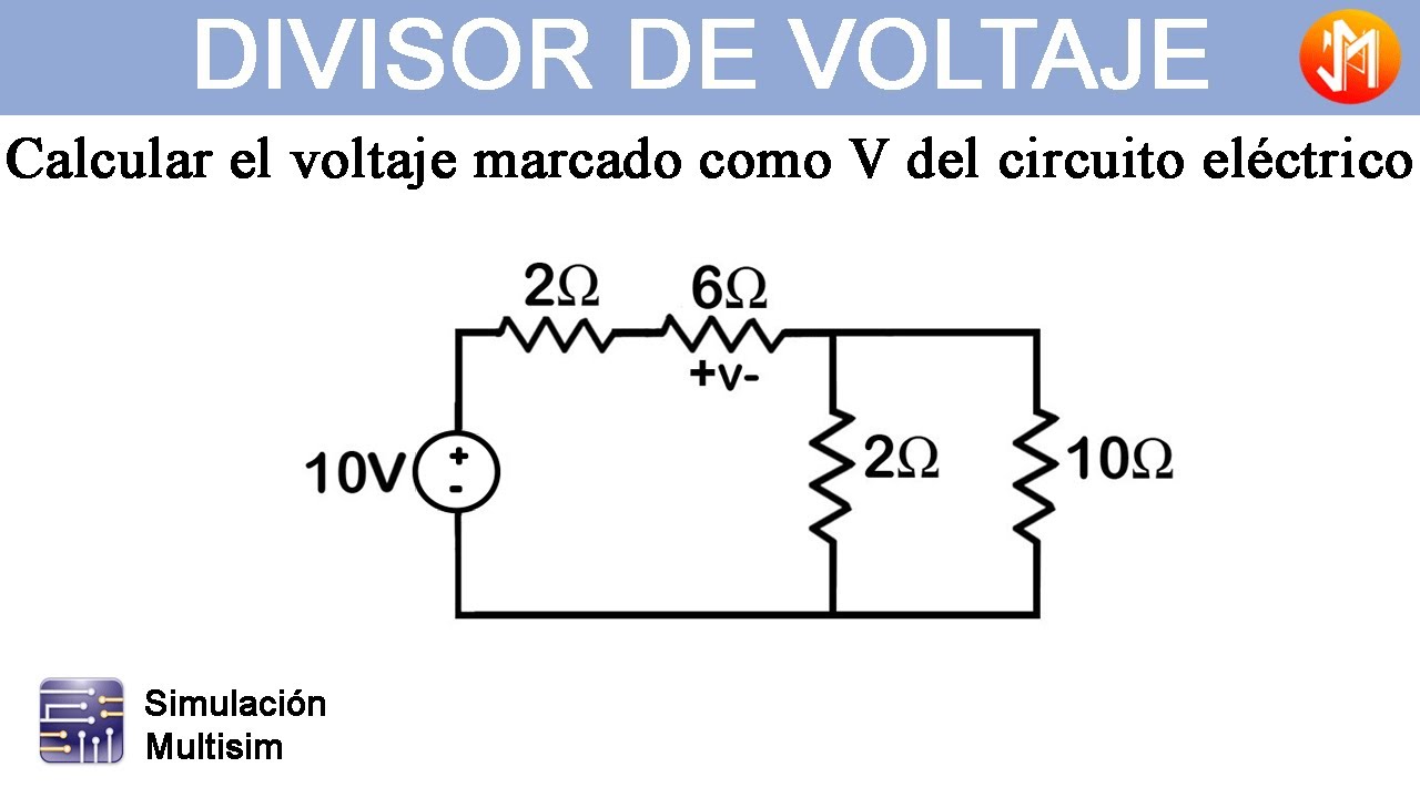 ¿Cómo se calcula el voltaje ejemplo?