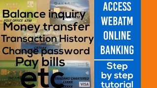 Step by step How to Access Online Banking Taiwan Web Atm