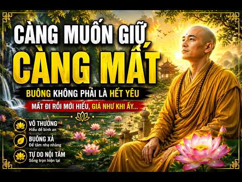 THỨ LÀM BẠN KHỔ KHÔNG PHẢI LÀ MẤT MÁT, MÀ LÀ MUỐN GIỮ ĐIỀU KHÔNG THỂ GIỮ