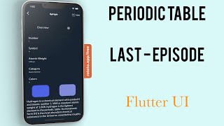 Periodic Table App - Detail Screen - Last Episode - Flutter UI - IOS - Speed Code screenshot 5