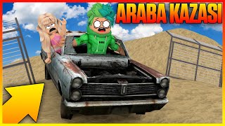 KÖTÜ ARABA İLE UÇURUMDAN UÇTUK | DRIVE CARS DOWN A HILL ROBLOX | HAN KRAL EKİP screenshot 5