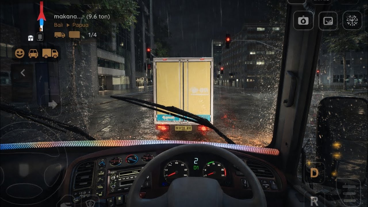 🚚Mini Truck Simulator Vietnam | Mengirim Makanan Laut 🛣Bali - Papua Heavy Rain #4 [Gameplay]