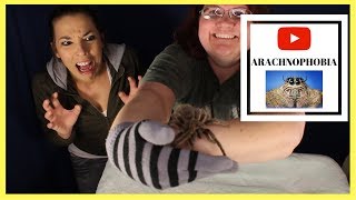 Arachnophobic Touches A Tarantula