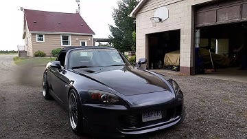 Turbo Honda S2000 2-Step -  Hood exit exhaust.