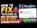 How To Fix Ryujinx Is Not Intended To Be Run As Administrator