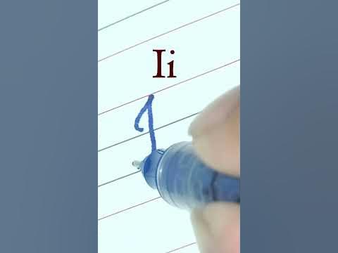 How to write letter I-i | Cursive writing a to z #cursivewriting #