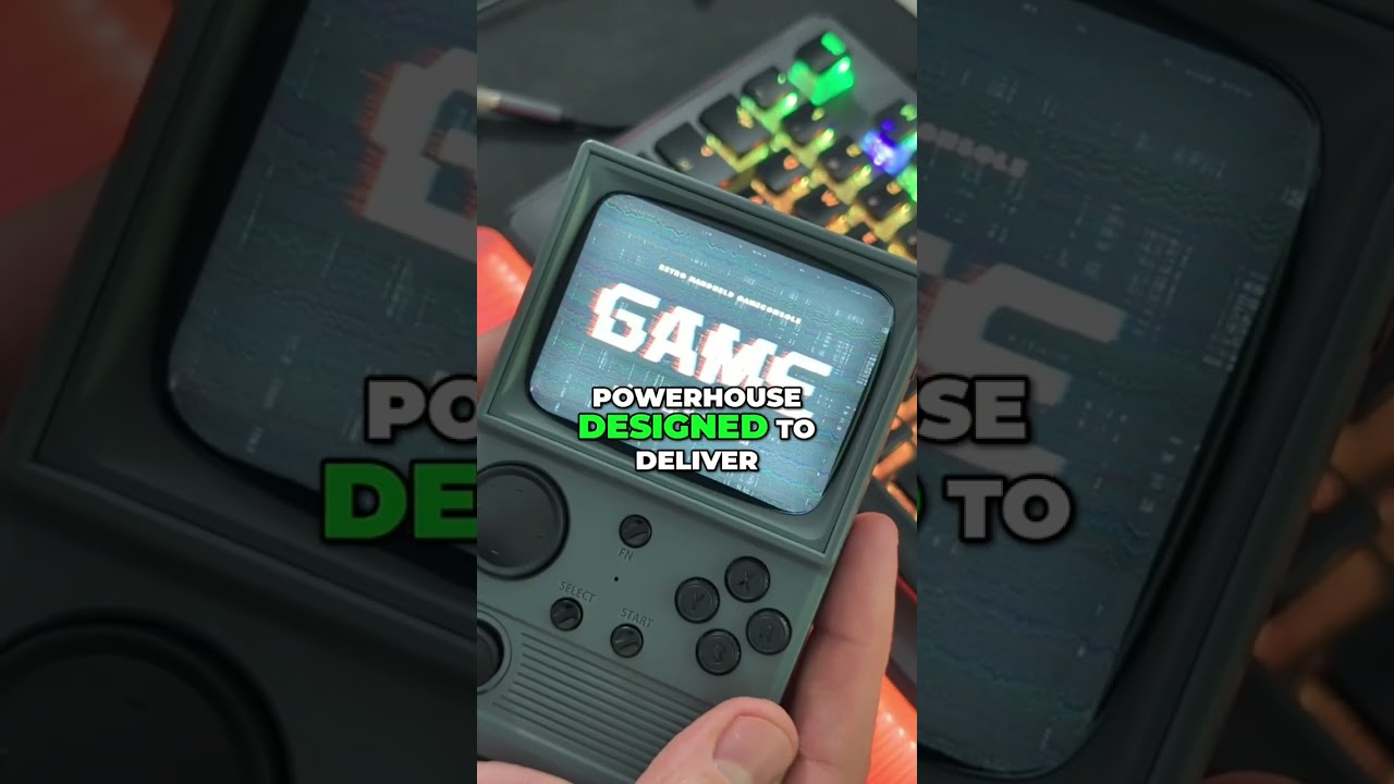 18,000 Games in Your Pocket! 🎮 R36T CRT-Inspired Retro Handheld Review #shorts
