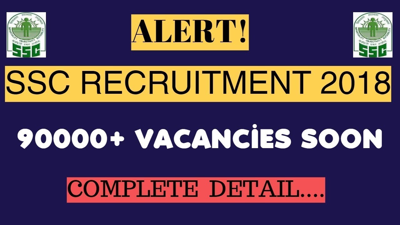 SSC RECRUITMENT 2018