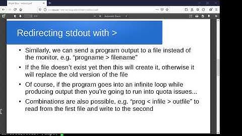 I/O redirection in linux/bash