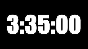 3 HOUR 35 MINUTE TIMER • 215 MINUTE COUNTDOWN TIMER ⏰ LOUD ALARM ⏰