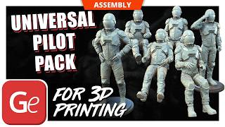 Universal Pilot Pack STL files for 3D printing | Assembly by Gambody