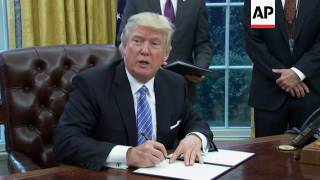 Trump signing executive orders to quit TPP