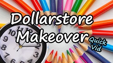 Dollarstore DIY💵 - Turning a $4 Alarm Clock ﻿﻿⏰ into a Rainbow Wall Clock 🌈 using Colored Pencils ﻿🖍