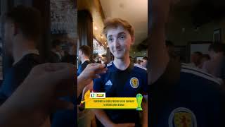 TORCEDORES DA ESCÓCIA CONFIANTES NA VITÓRIA CONTRA O BRASIL. #futebol