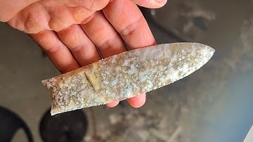 Flintknapping A Tallahatta Quartzite CLOVIS!