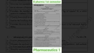 pharmaceutics 1 b pharmacy 1st semester question paper 2021-22||Aktu previous questions papershorts